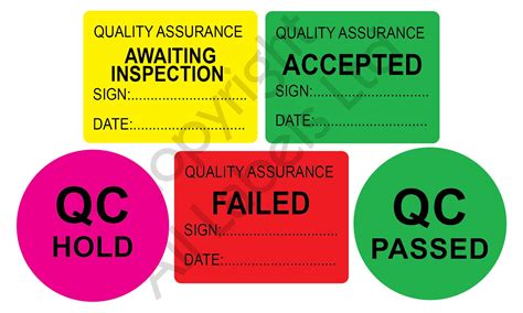 Quality Assurance Labels