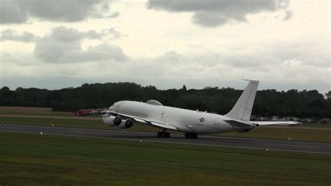 BOEING E-6B MERCURY US.NAVY TAKE OFF & LANDING RIAT 2011 - YouTube