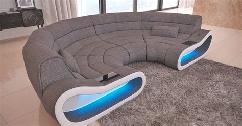 This Futuristic Half-Circle Couch Has LEDs, Is The Perfect Gaming Sofa