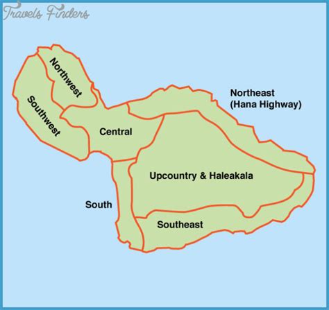 Maui Hiking Trails Map - TravelsFinders.Com