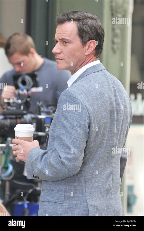 Tim Dekay on the set of 'White Collar' in Manhattan New York City, USA - 31.07.12 Stock Photo ...