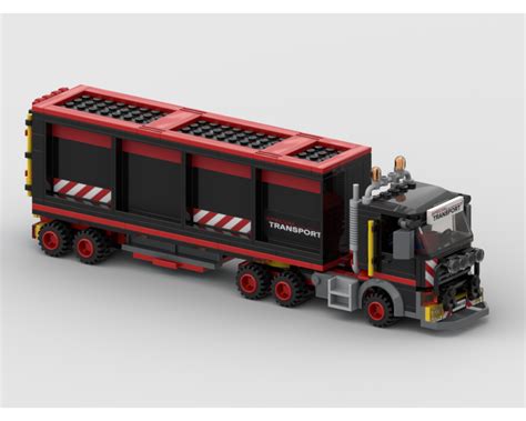 LEGO MOC Special Transport Semi Truck by HaulingBricks | Rebrickable - Build with LEGO