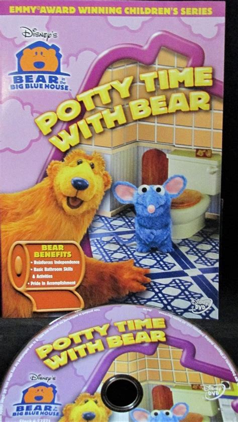 Disney Bear in the Big Blue House Potty Time With Bear New DVD Bathroom ...