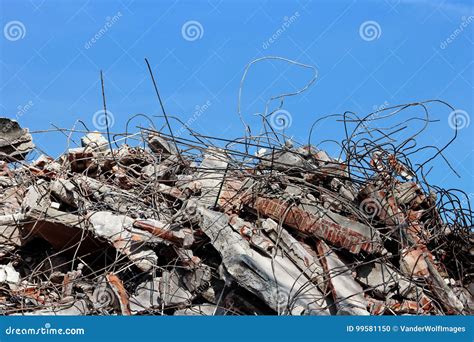 Rubble Building Demolition Site Stock Photo - Image of industry, debris: 99581150