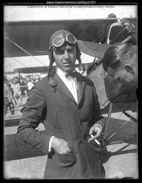 Item 101 - Biplane and pilot, ca. 1925 - Vintage Maine Images