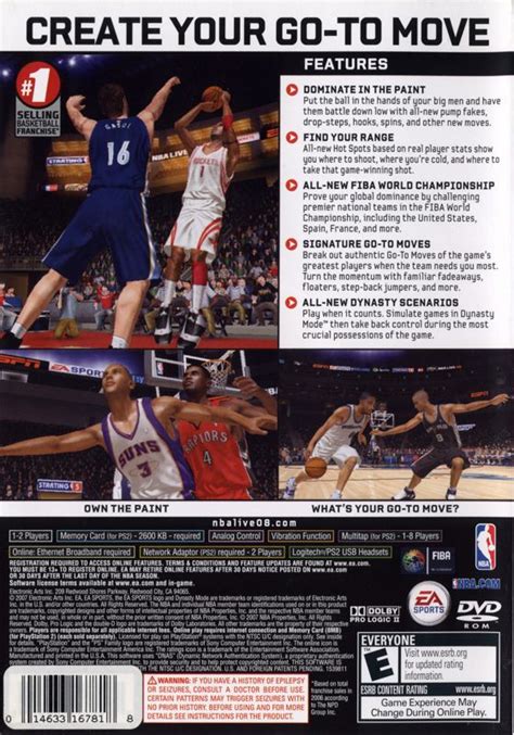 NBA Live 08 cover or packaging material - MobyGames