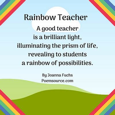 Teacher Poems Of Appreciation