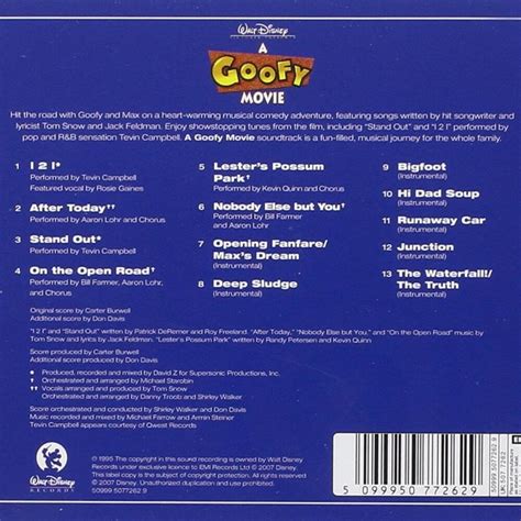 Goofy Movie Soundtrack Cd Factory Shop | ricardoalpoim.com.br