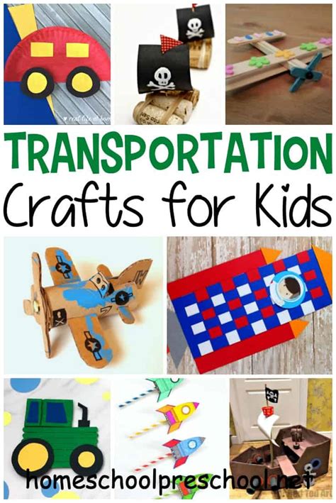 25 Terrific Preschool Transportation Crafts