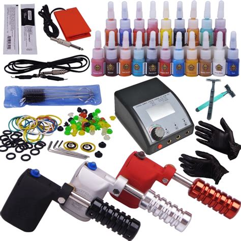 3pcs ROTARY Gun Tattoo Complete Tattoo Kit Professional Tattoo Machine Kits Tattoo Power Supply ...