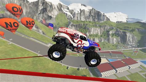 BeamNG.drive -100 Way Monster Truck stunts, jumps, crashes, crushing ...