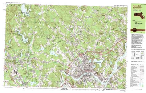 Haverhill topographic map, MA, NH - USGS Topo Quad 42071g1