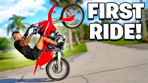 Riding My New 2023 CRF150R Big Wheel For The First Time ! Braap Vlogs - YouTube