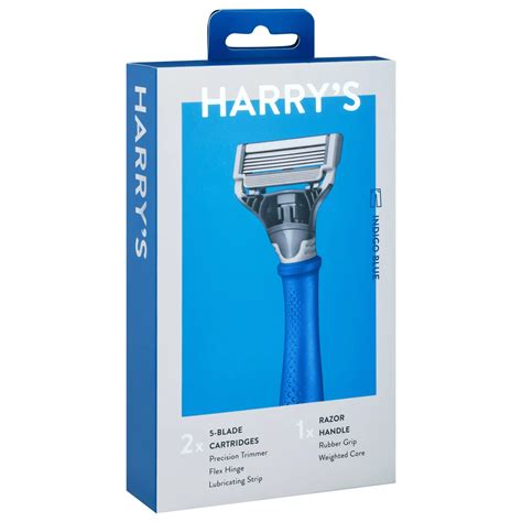 Harry's 5 Blade Razor System Indigo Blue - Shop Razors & blades at H-E-B