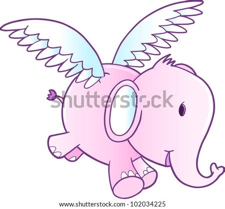 Flying Elephant Cartoon