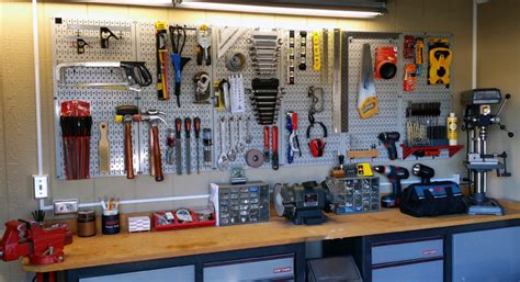 Wall Control Gray Garage Pegboard for Tool Storage - Industrial - Garage - Atlanta - by Wall ...