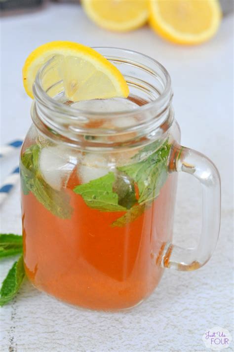 Lemon Ginger Iced Tea Mojito - My Suburban Kitchen