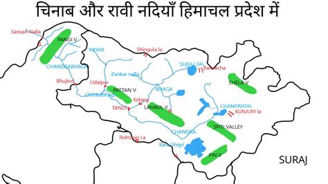 Rivers In Himachal Pradesh Map