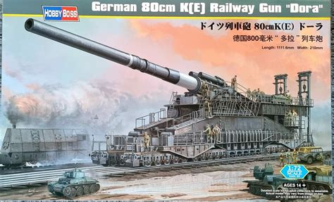 German IIWW 800mm K(E) Railway Gun Dora - Sturmtiger Modelbouw