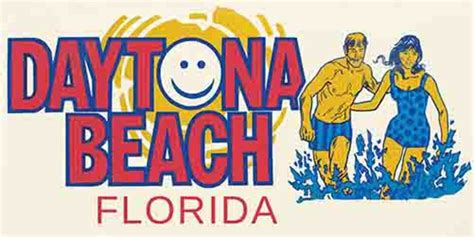 Vintage 1970's Style Daytona Beach Florida FL Retro Travel Decal ...