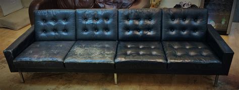 1960's Florence Knoll Sofa Restored | The Leather Surgeons