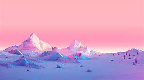 Polygon Mountains Minimalist, HD Artist, 4k Wallpapers, Images, Backgrounds, Photos and Pictures