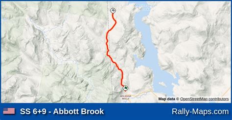 SS 6+9 - Abbott Brook stage map | Maine Forest ProRally 2004 🌍 | Rally ...