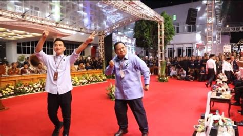 Momen Prabowo Berjoget Gemoy Usai Pidato di Depan Megawati