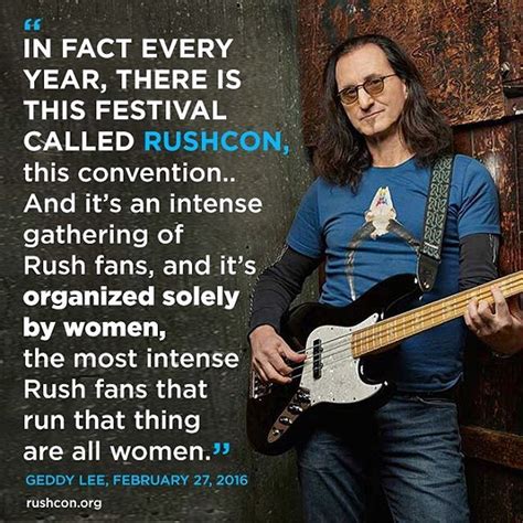 I am a female Rush fan. I love them every bit as much as any fan--being female makes no ...