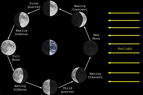 Moon Phase Diagram With Sun