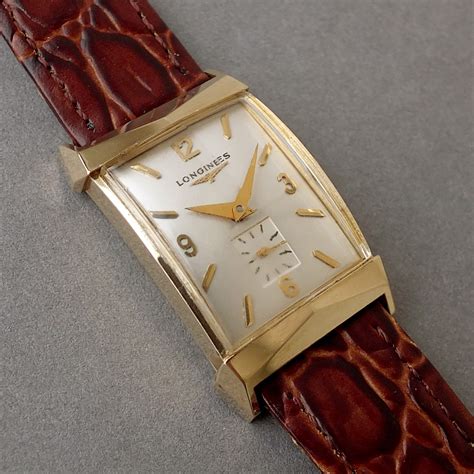 LONGINES 14K Solid Gold Art Deco Gents Vintage Watch 1953 BOXED ...