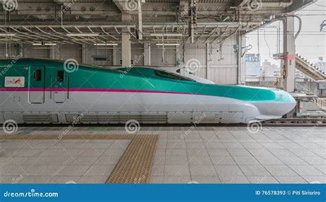 E5 Series Bullet (High-speed or Shinkansen) Train. Editorial Stock Photo - Image of aerodynamic ...