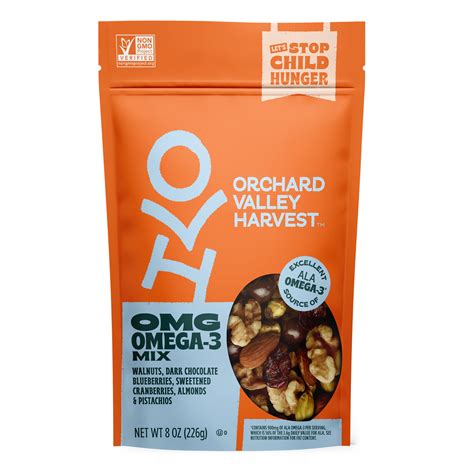 Orchard Valley Harvest Gluten Free OMG Omega-3 Mix, 8 oz. - Walmart.com