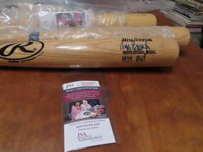 Jeff Burroughs 1974 MVP Signed Rawlings 34" bat Jsa bat1 | eBay