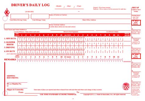 7 Truck Driver Log Book Template [excel Pdf Word] – Partnership For ...