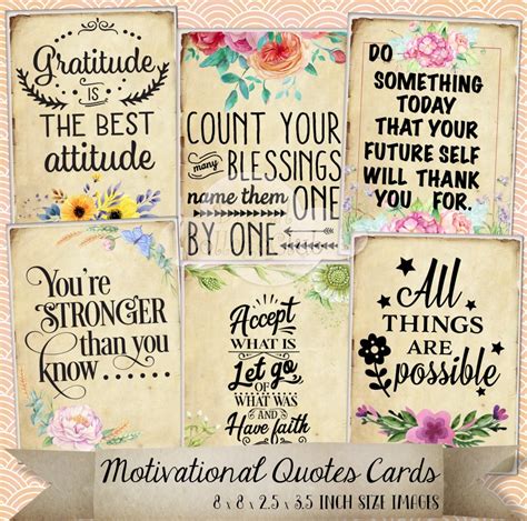 Inspirational Quotes Cards - *The Digital Collage Club*