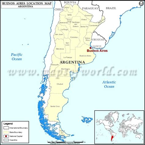 Where is Buenos Aires | Location of Buenos Aires in Argentina Map