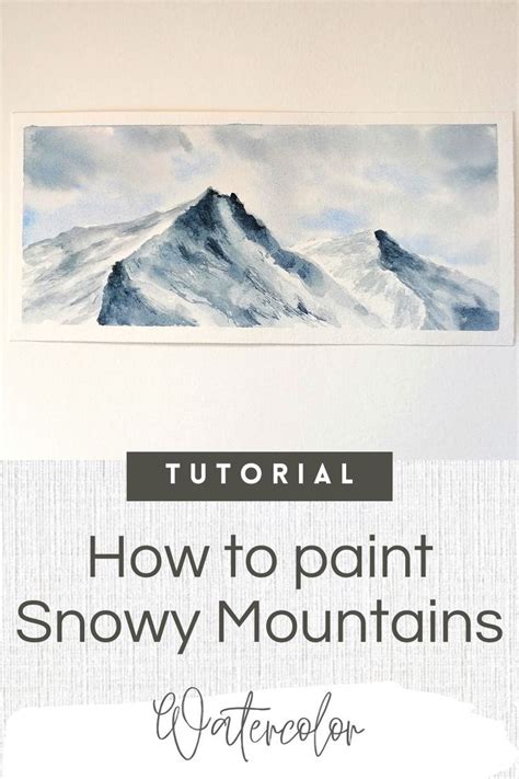 Simple watercolor mountain tutorial for beginners – Artofit