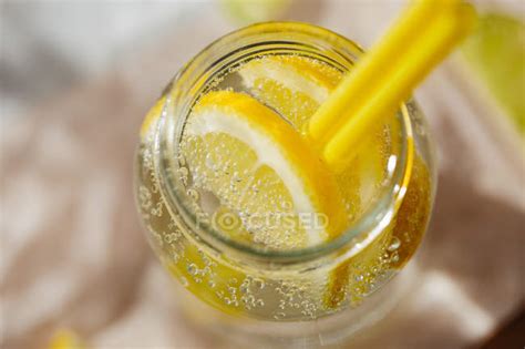 Fresh Homemade Lemon Detox Drink — organic, infused - Stock Photo | #135764298