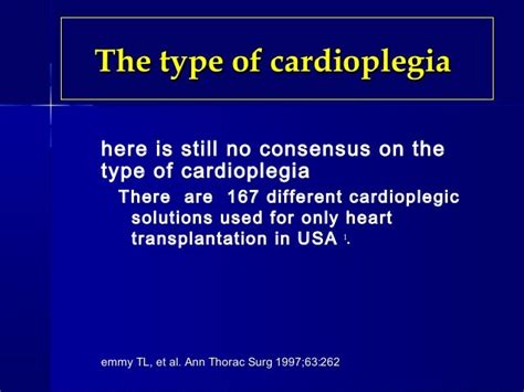 Myocardial Protection in Pediatric Cardiac Surgery