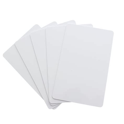 100 Pack - Premium Blank PVC Cards for ID Badge Printers - Graphic ...