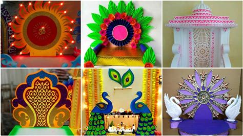 Saraswati puja decoration ideas at home - YouTube