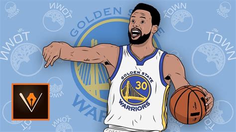 Adobe Draw Steph Curry Realistic Cartoon Drawing 🏀 - YouTube