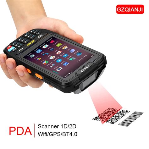 Wifi barcode scanner pda scanner 1D laser 4g 2D QR barcode reader PDA barcode scanner wireless ...