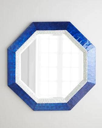 20 Collection of Mirrors with Blue Frame