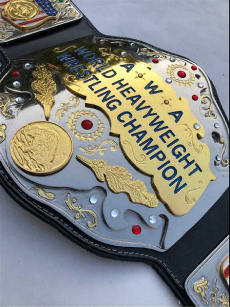 AWA World Heavyweight Wrestling Championship Belt Replica 4mm | Etsy