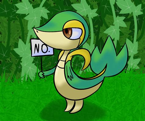 Snivy says No by Bromaster3000 on DeviantArt