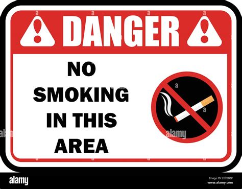 no smoking area for signboard or label. vector illustration Stock Vector Image & Art - Alamy