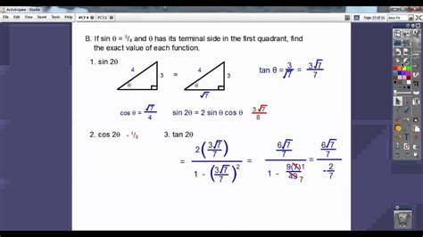 Double Angle and Half Angle Identities - Section 7.4 - YouTube