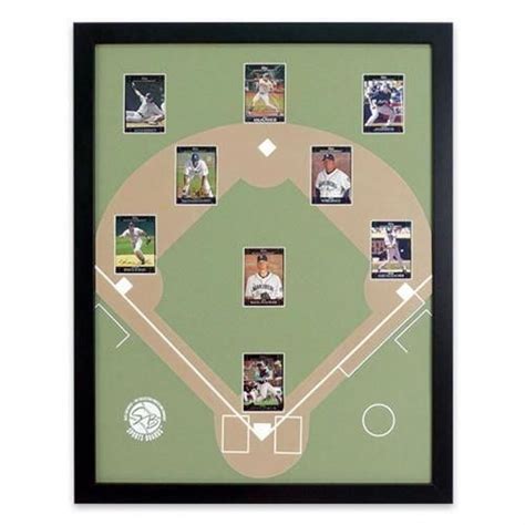 Baseball Display Board Trading Card Sports Field Frame 22x28 eBay